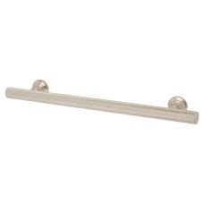 Exel York 12mm Knurled T-Bar Cabinet Pull Handle - 160mm Centres - Satin Nickel