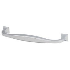 Crofts & Assinder Corbusier 14mm D-Bar Cabinet Pull Handle - 128mm Centres - Polished Chrome