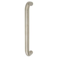 Exel 19mm D-Bar Door Pull Handle - Bolt Fix - 225mm Centres - Satin Stainless Steel
