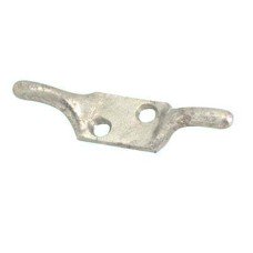 Twin Horn Cleat Hook - 100mm Length - Galvanised