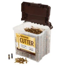 Reisser Cutter Pozi Countersunk Wood Screws Tub - 3.5 x 40mm - Yellow Zinc - Pack of 1250