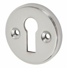 Exel Escutcheon - 40mm Diameter - Keyhole - Polished Chrome
