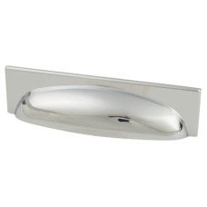 Crofts & Assinder Georgia Cabinet Cup Handle - 96mm Centres - Polished Chrome