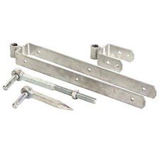 Medium Duty Standard Field Gate Hinge Set - 600 x 165mm - Galvanised