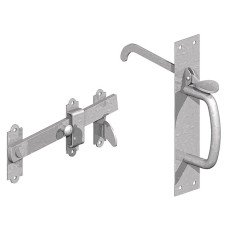 GateMate Heavy Duty Suffolk Gate Thumb Latch - 204 x 44mm - Galvanised
