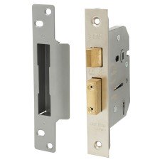 ERA Viscount 5 Lever Sashlock - 76mm Case - 57mm Backset - Satin Chrome