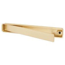 Exel Frome Rectangular Flush Cabinet Pull Handle - 164 x 24mm - Satin Brass