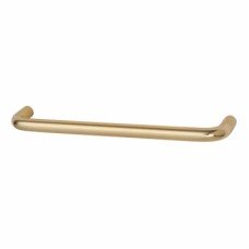 Exel 9mm D-Bar Cabinet Pull Handle - 96mm Centres - Polished Brass