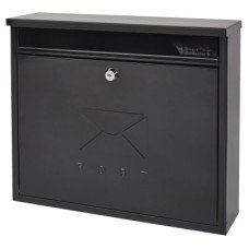 Burg Wachter Elegance Mailbox - 362 x 310 112mm - Black