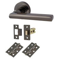 Exel Sophia Latch Door Handle on Rose Ki...
