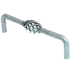 Olde Forge Cage D-Bar Cabinet Pull Handle - 128mm Centres - Polished Steel