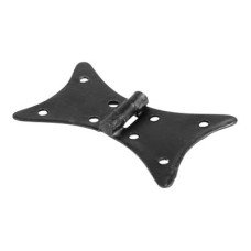 Blacksmith Backflap Cabinet Hinge - 140 x 80 x 3mm - Antique Black Iron