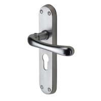 M Marcus Satin Chrome Euro Lock Door Han...