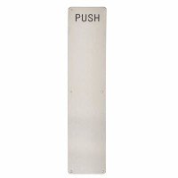 Exel Stainless Steel Finger Plate - Push...