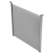 elfa Top Track System - Click In Medium Mesh Drawer Dividers - 431 x 180mm - Platinum - Pack of 2