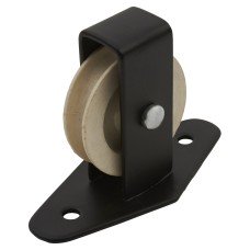 Line Pulley - Single Upright - 55 x 31mm - Black