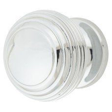 From The Anvil Beehive Round Cabinet Knob - 30mm Diameter - Polished Chrome