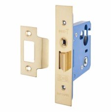 Hampstead Architectural Mortice Nightlatch - 76mm Case - 57mm Backset - PVD Brass