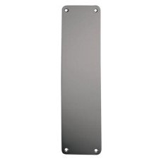 Exel Aluminium Plain Finger Plate - 375 x 75 x 3mm - Satin