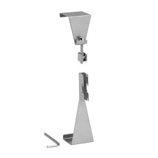 elfa Top Track System - Over Door Hook - 150 x 68 x 40mm - Platinum