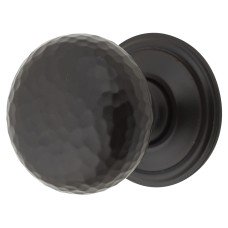 From The Anvil Hammered Mushroom Round Cabinet Knob - 32mm Diameter - Aged Bronze