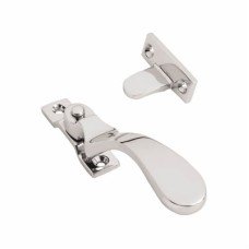 Exel Cast Victorian Wedge Casement Window Fastener - Reversible - Polished Chrome