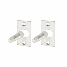 ERA Door Hinge Bolt - 48 x 10mm - Satin Chrome - Pack of 2