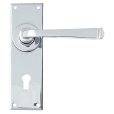 From The Anvil Polished Chrome Keyhole Door Handle - Avon Range - 152 x 48mm