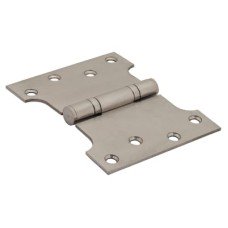 Parliament Hinge - 102 x 127 x 3mm - Satin Stainless Steel - Pair