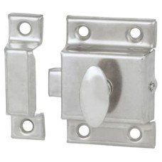 Exel Box Style Cupboard Catch - 55 x 38 x 30mm - Nickel Plated