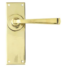 From The Anvil Aged Brass Latch Door Handle - Avon Range - 152 x 48mm