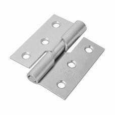 Rising Butt Door Hinge - 75 x 70 x 2.5mm - Right Hand - Zinc Plated - Pair