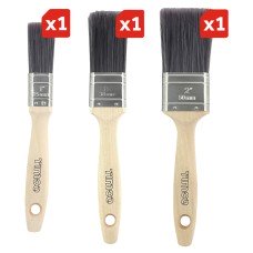 TIMCO Professional Synthetic Paint Brush - Pack of 3
