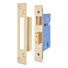 Hampstead Architectural 5 Lever Sashlock - 65mm Case - 44mm Backset - PVD Brass