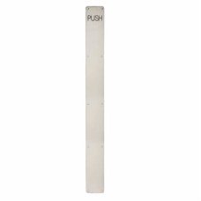 Exel Stainless Steel Finger Plate - Push - 800 x 80 x 1.5mm - Satin