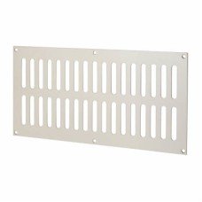 Exel Plain Slotted Vent - 305 x 152mm - 11590mm² Free Air Flow - Satin Stainless Steel