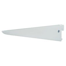 Exel Twin Slot Shelf Bracket - 220mm Length - White