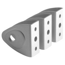 Designer Wall/Panel Bracket - 17-21mm Panels - Satin Anodised Aluminium