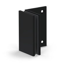 Bohle Bilbao Glass Clamp - Wall Mount - 8-12mm Glass - Matt Black