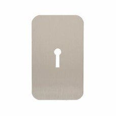 Exel Jumbo Adhesive Fixing Escutcheon - 100 x 60mm - Keyhole - Satin Stainless Steel Exel Jumbo Adhesive Fixing Escutcheon - 100 x 60mm - Keyhole - Satin Stainless Steel