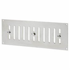 Exel Hit & Miss Vent - 242 x 89mm - Satin Chrome