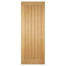 LPD Mexicano 5 Panel Unfinished Solid Internal FD30 Fire Door - 1981 x 838 x 44mm - Oak 