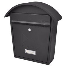 Burg Wachter Classic Postbox - 363 x 370 x 134mm - Black