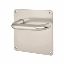 Exel Satin Aluminium 20mm Return to Door Latch Door Handle - 160 x 160mm