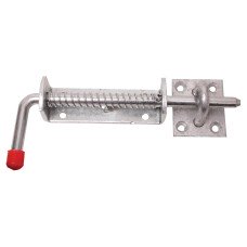 Spring Loaded Animal Gate Bolt - 220mm Length - Galvanised