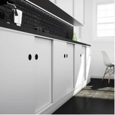 Hush Sliding Door Gear - 1200mm Track - 2 Door - 600 x 1200mm Maximum Door Size - 9kg Max Door