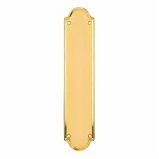 Hampstead Solid Brass Traditional Plain Entrance Finger Plate - 305 x 63mm - Polished