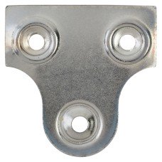 Glass / Mirror Fixing Plate - 32mm Width - Polished Chrome - Pack of 10