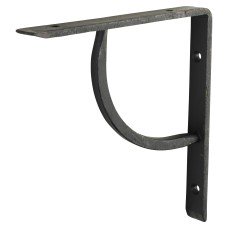 Olde Forge Plain Shelf Bracket - 152 x 152mm - Black Beeswax