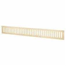 Hampstead Plain Slotted Vent - 600 x 76mm - 9800mm² Free Air Flow - Polished Brass